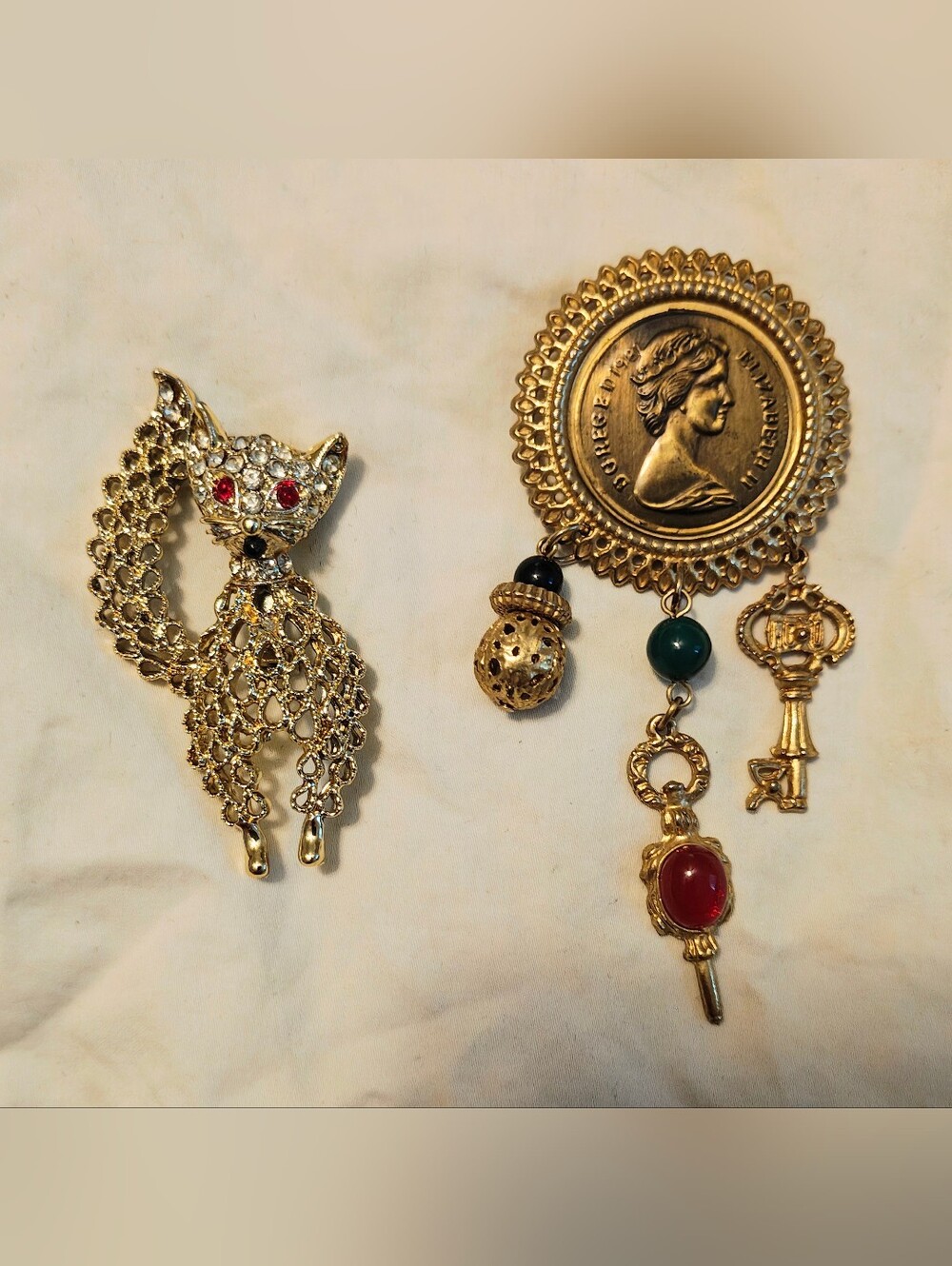 Vintage To NOW Rhinestone Brooch LOT - Picture 5 of 11
